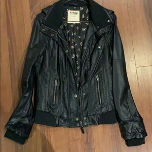 Garage faux leather jacket
